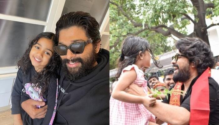 Allu Arjun Performs Ganesh Visarjan With Daughter, Allu Arha, Her Cutesy Gestures Win Hearts [Video]