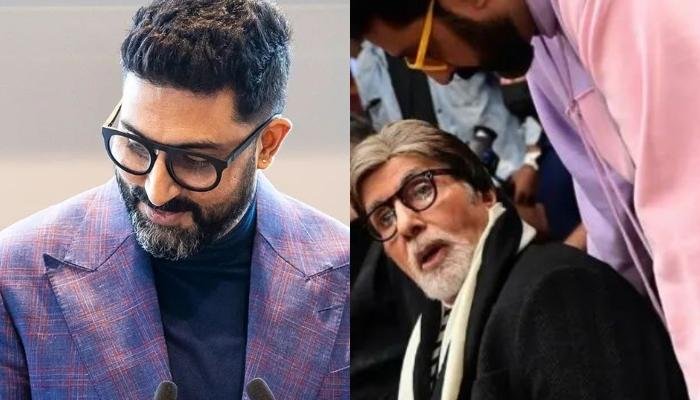 Abhishek Bachchan Surprises Dad, Amitabh Bachchan With A Visit On Sets, His Reaction Is Unmissable