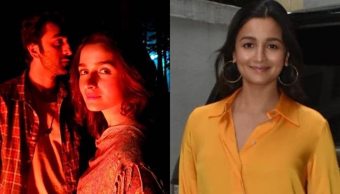 Mommy-To-Be, Alia Bhatt Again Tries To Hide Her Fully-Grown Baby Bump With A Loose Satin Shirt