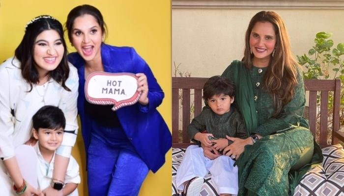 Sania Mirza Showers Love On Niece, Dua, Her Son, Izhaan Can’t Stop Gushing Over His Baby Sister