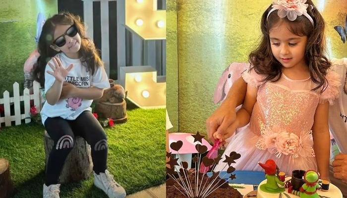 Inaaya Naumi Kemmu Dons A Princess Frock For Butterfly-Themed B’Day Bash, Cuts A Heart-Shaped Cake