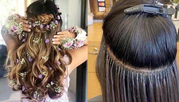 Different Kinds Of Hair Extensions For Bride To Add Volume, Keratin Bond Extensions To Clip Ons