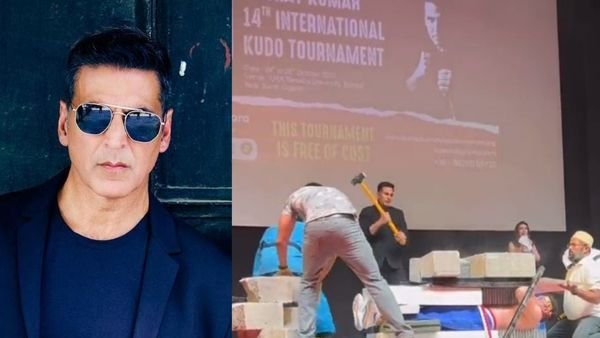 Akshay Kumar Displays His Fighting Skills As He Breaks Bricks With Hammer At A Martial Arts Event