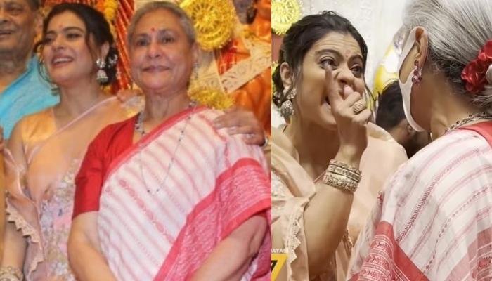 Kajol Devgan Forces Jaya Bachchan To Remove Her Mask During ‘Durga Puja’, Says ‘Mask Nikalna Padega’