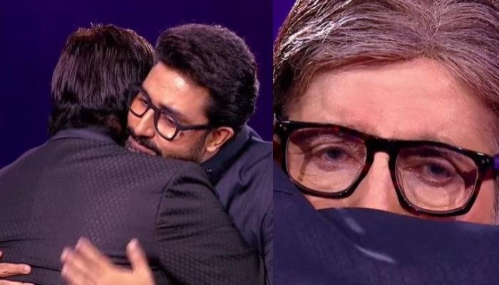 Amitabh Bachchan Turns Teary-Eyed As Son, Abhishek Bachchan Pays Him A Surprise Visit On