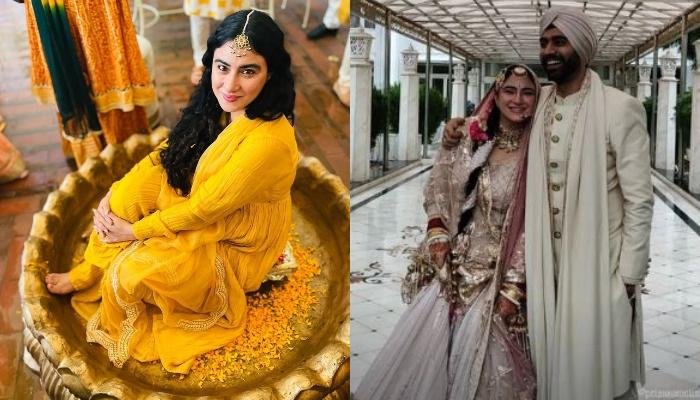 Priya Malik Gets Hitched With Beau, Karan Bakshi, The Bride Stuns In A Baby Pink Embellished Lehenga