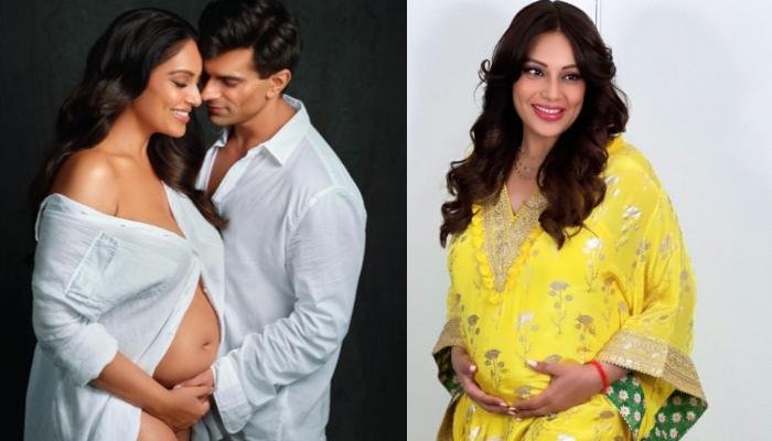 Bipasha Basu Wears Gold Sneakers After Getting Brutally Trolled For Wearing Heels During Pregnancy