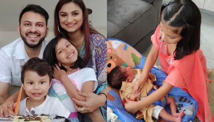 Dimpy Ganguly Shares A Cutesy Family Photo, Her Third Kid, Rishaan Steals The Show In A Blue Onesie