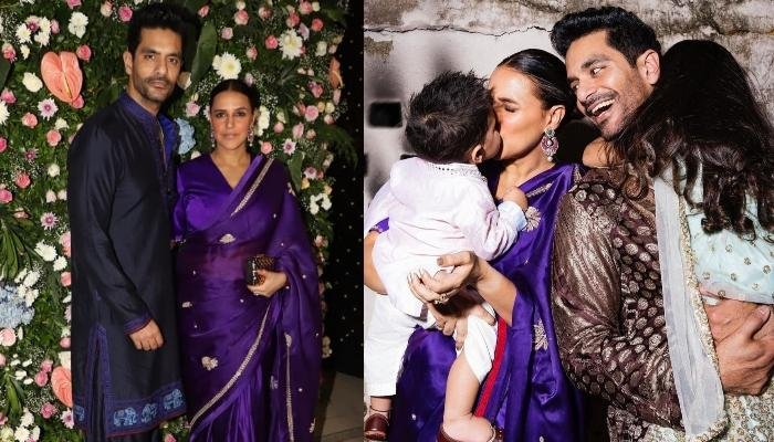 Neha Dhupia And Angad Bedi Shares Pictures With Their Kids, Mehr And Guriq As They Celebrate Diwali