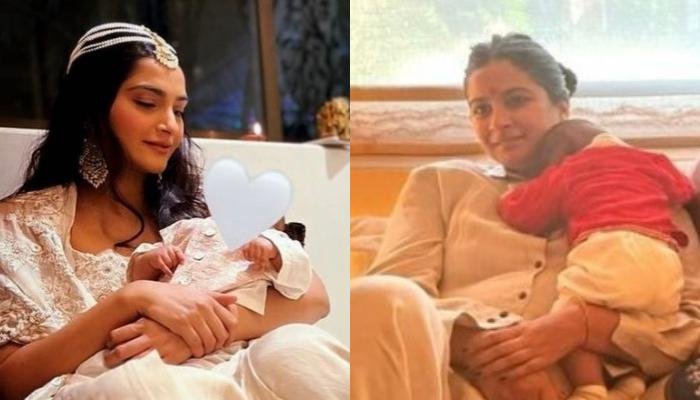 'Maasi', Rhea Kapoor Cuddles Vayu To Sleep While His Mommy, Sonam Kapoor Chills Beside Them