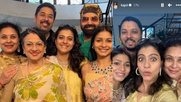 Kajol Celebrates Bhai Dooj With Sister Tanisha And Mother Tanuja, Shares Pictures