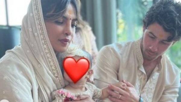 Priyanka Chopra, Nick Jonas Twin In White For First Diwali With Daughter Malti Marie, See Pics