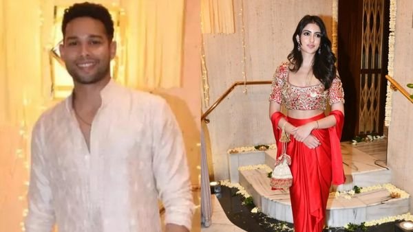 Siddhant Chaturvedi Blushes On Mention Of Navya Nanda By Paparazzi At Manish Malhotra's Diwali Bash