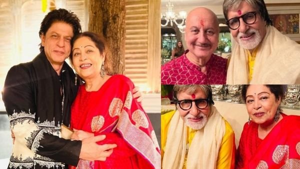 Kirron Kher Posts Adorable Picture With ‘Old Friend' Shah Rukh Khan From Bachchan's Diwali Bash