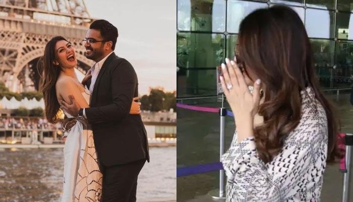 Hansika Motwani And Fiance, Sohail Kathuria Papped At The Airport, She Flaunts Her Huge Diamond Ring