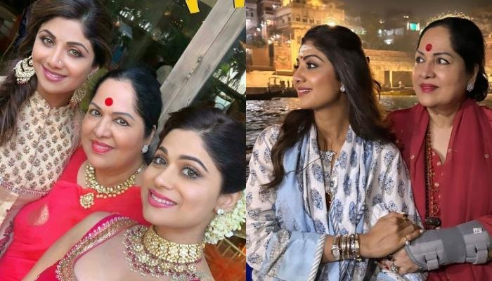 Shilpa Shetty Fulfills Mom, Sunanda Shetty’s Wish By Taking Her To Varanasi For ‘Ganga Aarti’