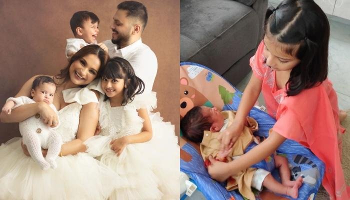 Dimpy Ganguly Shares A Picture Of Kids On Children’s Day, Her Daughter Adorably Holds Her Baby Bro