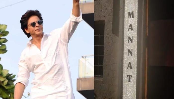 Shah Rukh Khan’s Mansion ‘Mannat’ Gets A New Makeover, Name Plate Is Now Studded With Diamonds