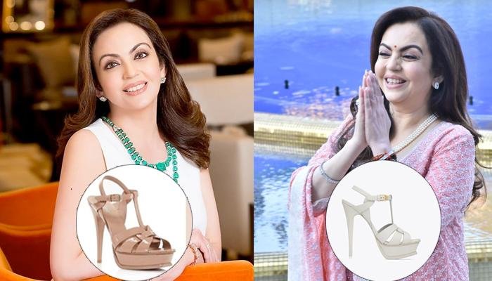 Nita Ambani’s YSL Tribute Sandals Collection: From Rs. 77K Black Heels To Nude Heels Worth Rs. 80K