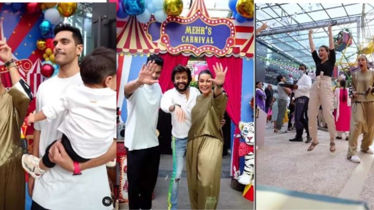 Neha Dhupia Throws Epic Carnival-Themed Birthday Bash For Daughter Mehr; See Pics