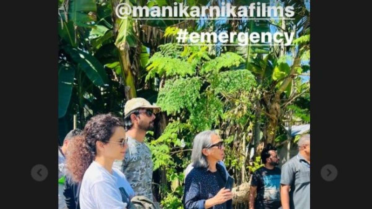 Kangana Ranaut Does Recce For Emergency Outdoor Shoot; Posts Photos With The Crew