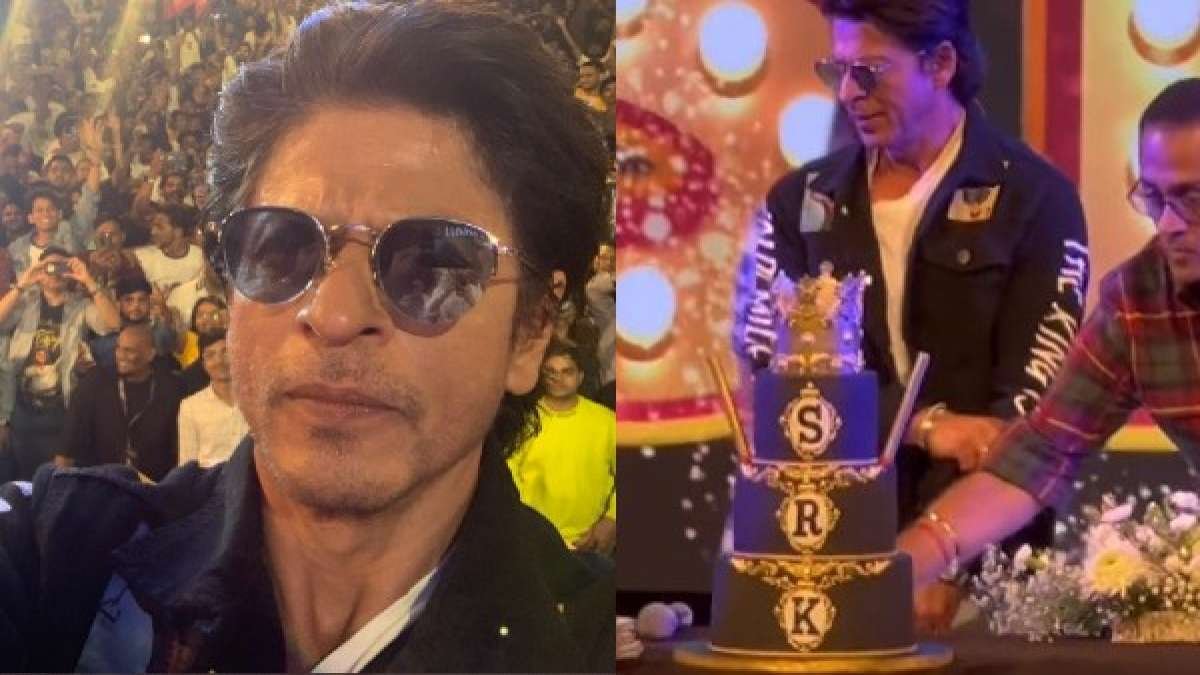 SRK's Birthday Celebrations With Fans: Superstar Cuts Cake; Dances To 'Chaiyya Chaiyya' [VIDEOS]