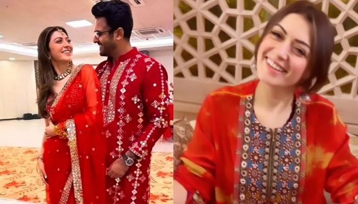 Hansika Motwani Dons A Printed Kurta With Shell Tassels Worth Just Rs. 32K For Her