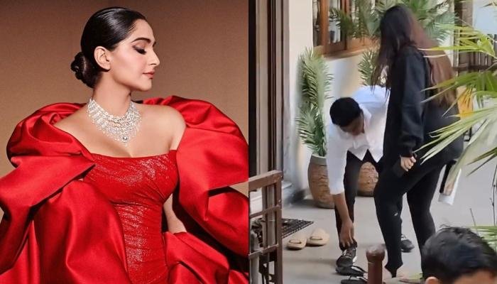 Sonam Kapoor Gets Trolled For Not Wearing Her Slippers Herself, Netizen Says,