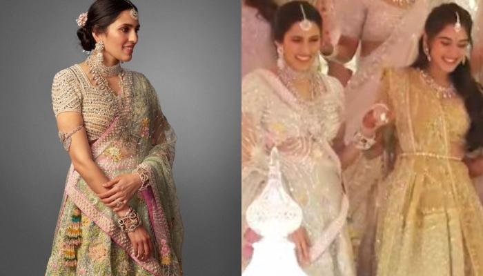 Shloka Mehta Dons Floral Lehenga From Abu Jani-Sandeep Khosla For ‘Devar’, Anant Ambani’s Engagement