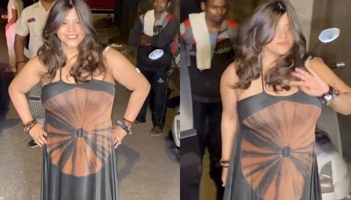 Ekta Kapoor Dons An Uncomfortable Satin Dress, Netizens Say