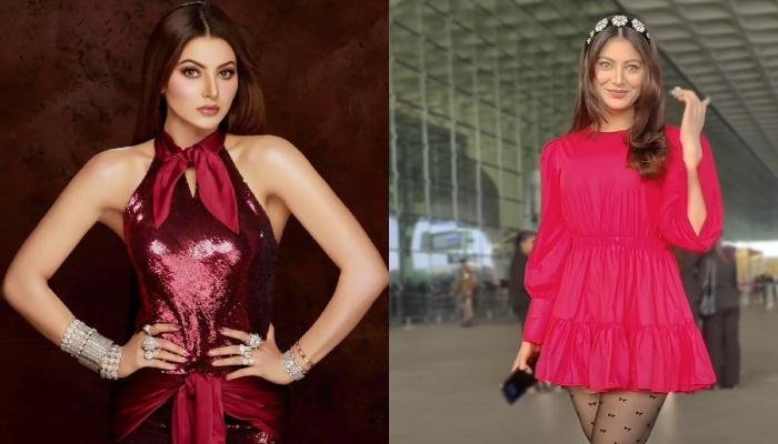 Urvashi Rautela Spotted In A Pink-Hued Midi Dress, Netizens Say,