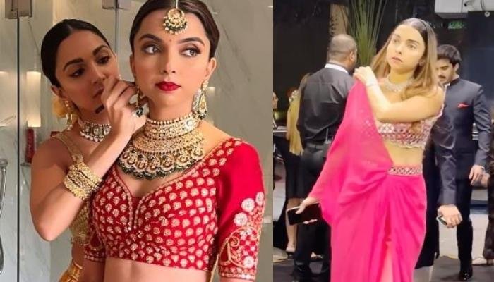 Kiara Advani’s Sister, Ishita Advani Dons Mirror-Work Pre-Draped Saree For Sister’s Reception