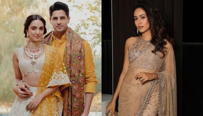 Mira Kapoor Wore Nude Tulle Saree, Priced At Whopping Almost Rs. 2 Lakhs For Sid-Kiara