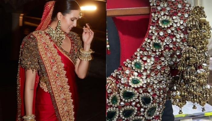 Hardik Pandya’s Wife, Natasa Stankovic’s Blouse For ‘Phera’ Was Made From Real ‘Jadau’ Jewels