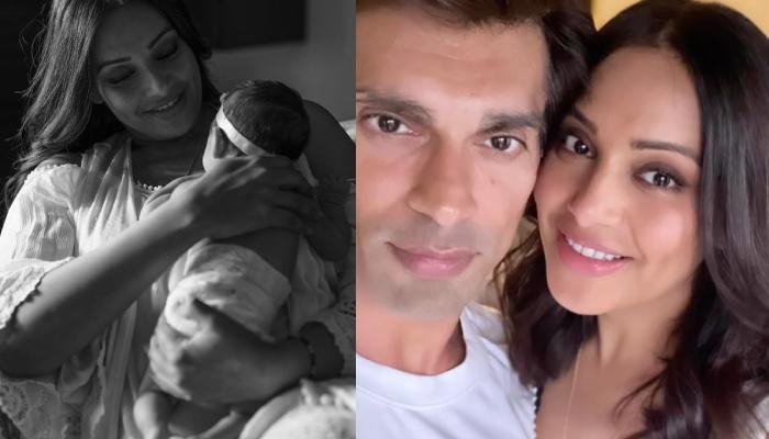 Bipasha Basu Shares A Cutesy Photo With Daughter, Devi As She Gets A Kiss From Daddy, Karan