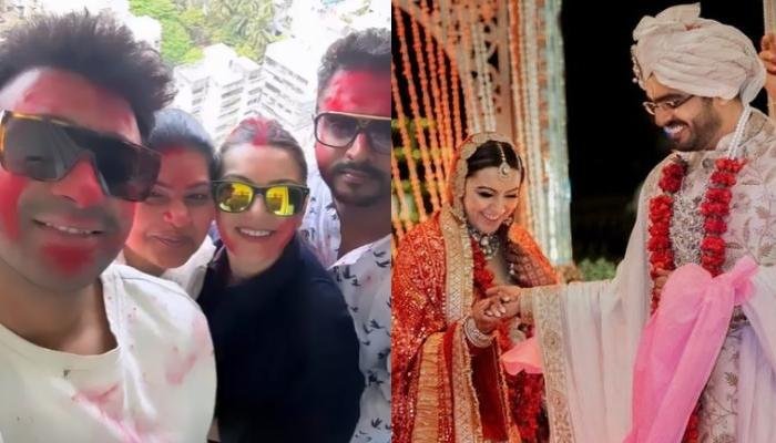 Hansika Motwani And Sohael Khaturiya Celebrate First Holi After Marriage With Actress