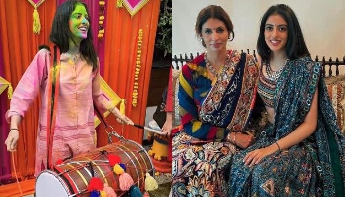 Holi 2023: Navya Naveli Nanda Plays ‘Dhol’ At Fun-Filled Celebration, Mom, Shweta Bachchan Reacts