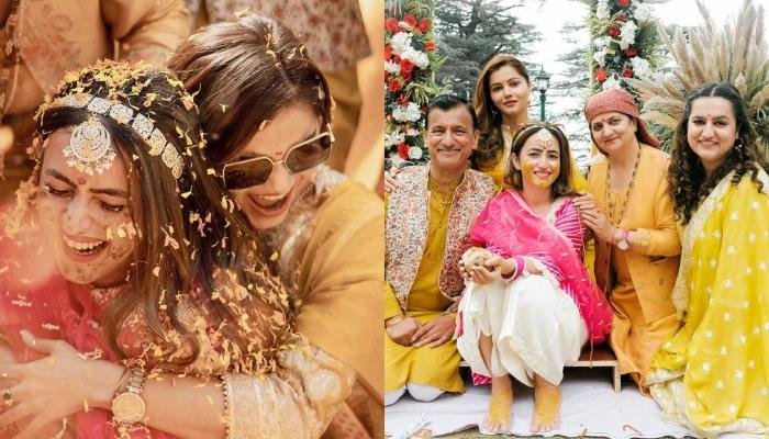 Rubina Dilaik Drops Pics From Sister, Jyotika’s ‘Haldi’ In Shimla, Looks Radiant In A Yellow Suit