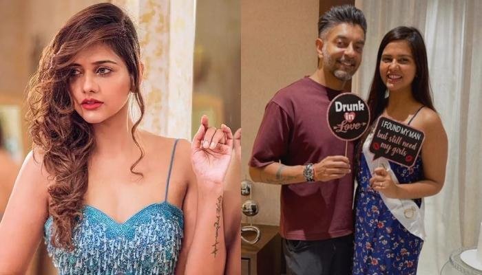 Dalljiet Kaur Enjoys Bridal Shower With Beau, Nikhil Patel, She Stuns In A Floral-Printed Maxi Dress