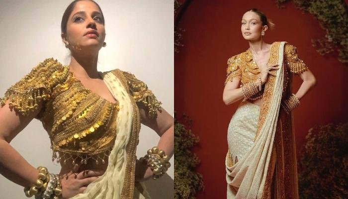 Marathi Actress, Shweta Mahadik Recreated Gigi Hadid’s Abu Jani-Sandeep Khosla Saree At Low Budget