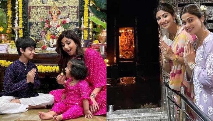 Shilpa Shetty Wants To Introduce Kids To Her Native Roots, Takes Them To Kuldevi Mandir In Mangalore