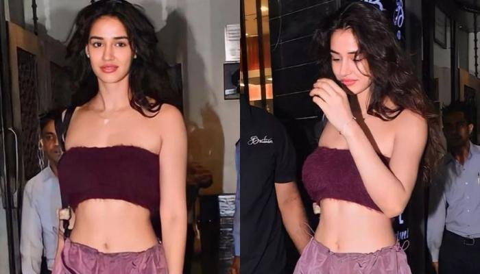 Disha Patani Stuns In A Tube Top With Comfy Trousers For Latest Look, Flaunts Her Washboard Abs