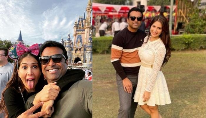 Leander Paes And Kim Sharma