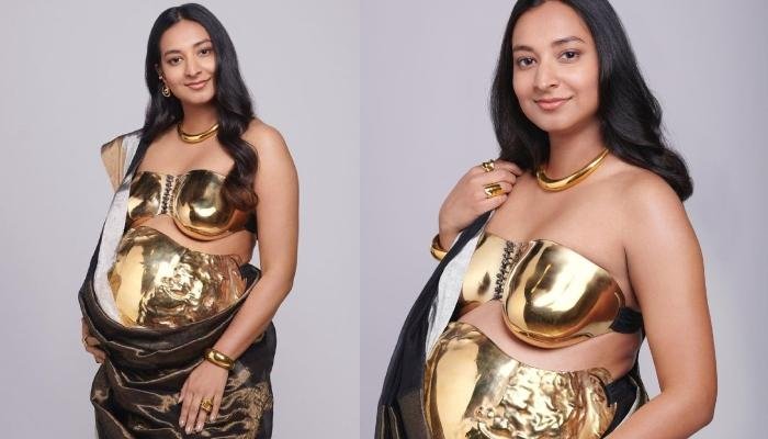 Pregnant Jewellery Designer, Suhani Flaunted Baby Bump In 24K Real Gold Belly Armour At NMACC Gala