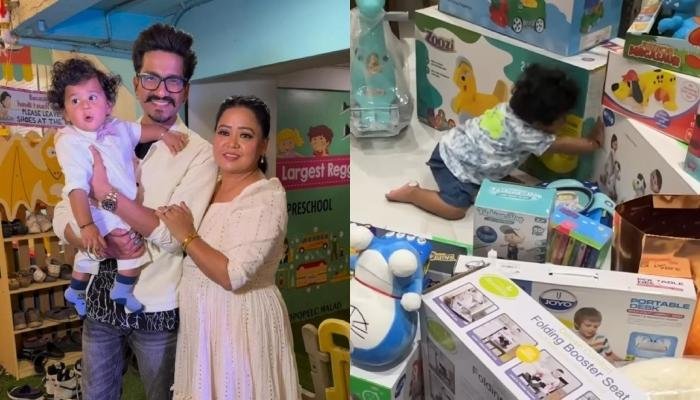 Bharti Singh Unboxes The Gifts Golla Got On His 1st B