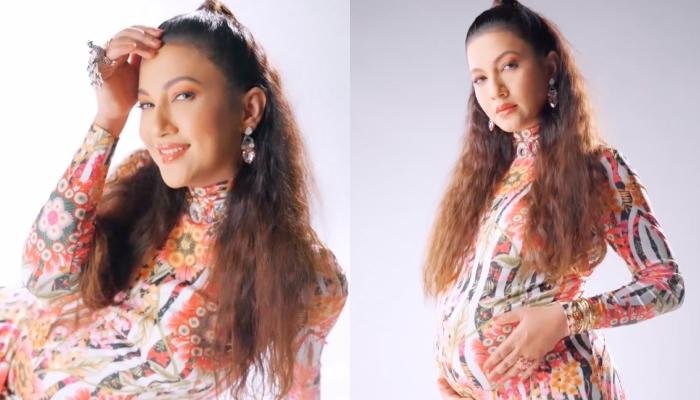 Gauahar Khan Dances In Her Pregnancy Shoot, Flaunts Her Full-Grown Baby Bump In A Fitted Dress