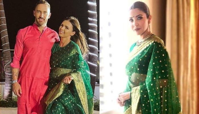 Faf Du Plessis’ Wife, Imari Thanks Anushka Sharma For Sharing Her Saree For Glenn Maxwell’s Wedding