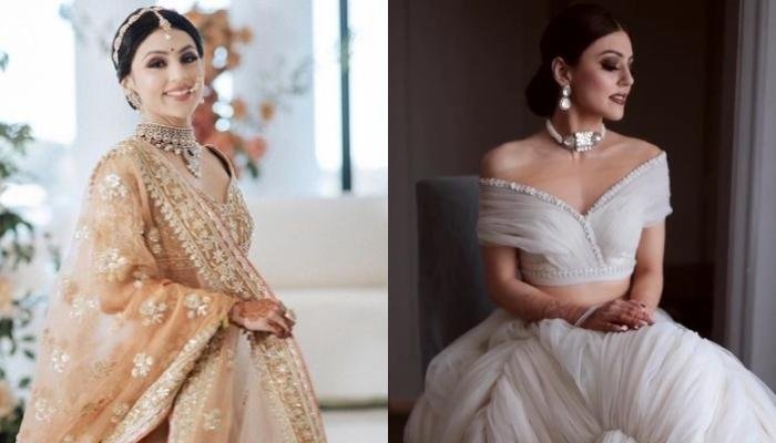 Manish Malhotra Bride Donned A White Attire On Her Wedding Reception, Teamed It With A Choker