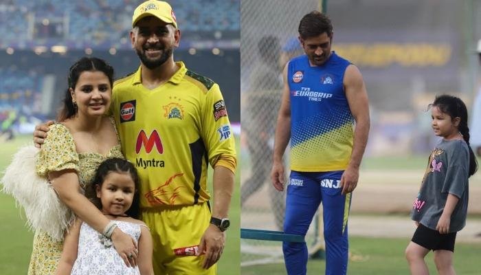 Mahendra Singh Dhoni Plays Football With Daughter, Ziva, She Looks Cute In A Casual Outfit