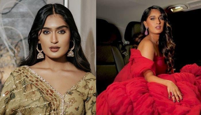 Fashion Influencer, Niharika NM Stuns In A Dramatic Flowy Gown From Shantanu And Nikhil At Cannes